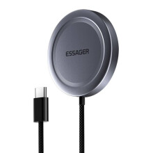 Magnetická rýchla nabíjacia stanica - RNCYN - 15W - Qi2 - bezdrôtová nabíjačka - ABS - čierna - 9V/2A vstup - 9V/2A výstup
