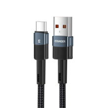 USB C na Type-C kábel - RNCYN - 66W - 6A - Rýchle nabíjanie - 1M - Modrá - Synchronizácia dát