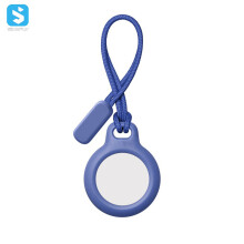 Schutzhülle für Airtag - RNCYN - Kratzschutz - Seil enthalten - PC-Material - Farbe Blau - Vollschutz