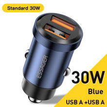 USB Type-C adaptér na nabíjačku auta - RNCYN - rýchle nabíjanie 4.0 - PD 3.0 - SCP 5A - Dual USB-A - 45W - 12-24V