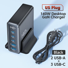 Γρήγορος φορτιστής USBC RNCYN 140W 5 Θύρες PD 3.0 Υλικό