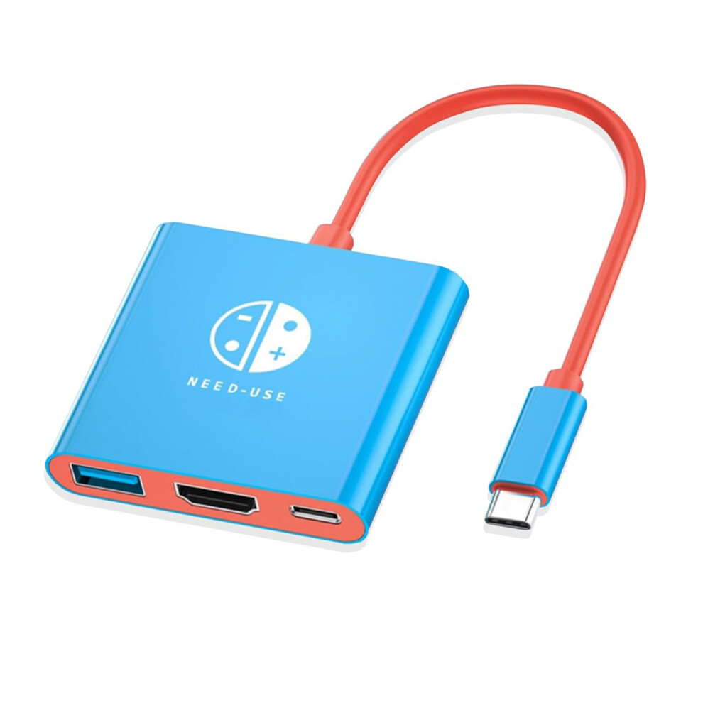 Handheld Game Console - Rncyn - Docking Station - 4K Hd Output - Usb 3.0 - Aluminum Alloy - Hdmi Blue/Red 9106058530146