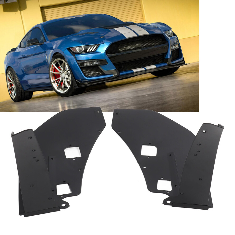 Front Corner Winglet Mustang Gt500 2014-2021 Black 7293282047037