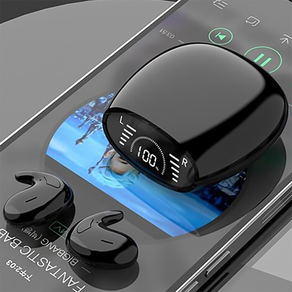 Waterproof Wireless Earbuds - Rncyn - Md528 - Bluetooth V5.1 - Ipx-5 - 3-5 Hours Battery Life Black 9486689667610
