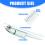 Artificial Silverside Fish Mask Sticker Hook Tying Materials Fly Tying Shoulders 1 pack 2