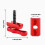 Road Bike Fixed Clamps Replacement Folding Bike Hinge Levers Enduring Red 4