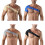 Breathable Single Shoulder Compression Sleeve Adjustable Strap Injury Prevention Gray 2