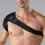 Breathable Single Shoulder Compression Sleeve Adjustable Strap Injury Prevention Gray 10