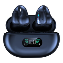 Wireless Bone Conduction Earbuds - RNCYN - Q80 - Special Ear Clip - BT 5.3 - LED Digital Display