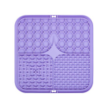 Lemmikkien nuolaistyyny - Phoesky - Silikoni - 15,5 cm - Violetti - Imukupi - Tukehtumisen estäjä - Hidas ruoka