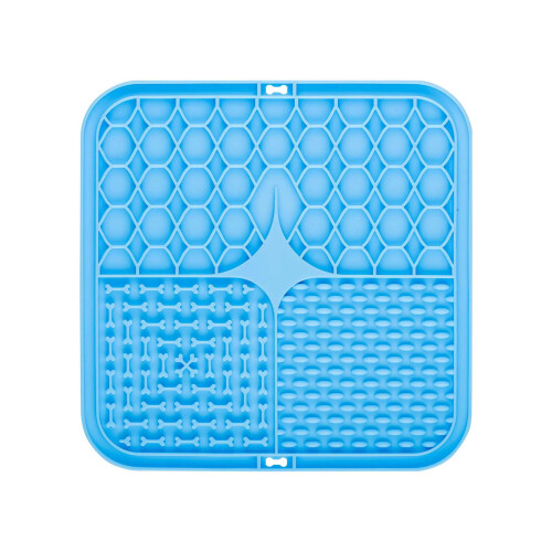 Pet Lick Pad Phoesky Σιλικόνη 20 cm Μπλε Βεντούζα Κατά του