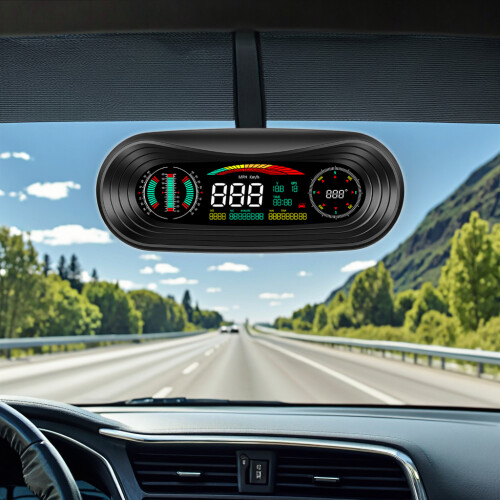 Head-Up Display GPS para Carro - RNCYN - P18 Head-Up Display - Bluetooth incorporado - Ecrã LED de 6 polegadas