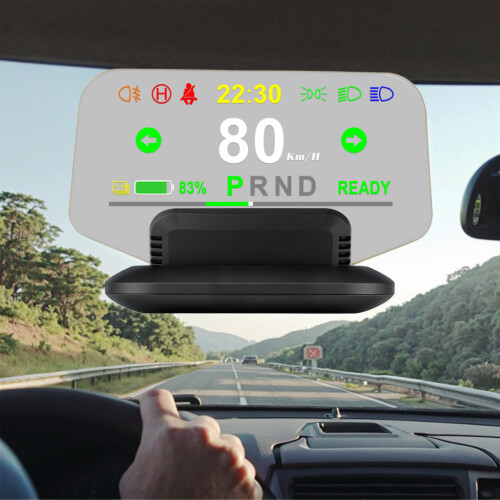 Head-Up Display Eletrónico - RNCYN - T1 - 5,5 polegadas - OBD2 + GPS - Facímetro Digital - Ecrã HD LCD