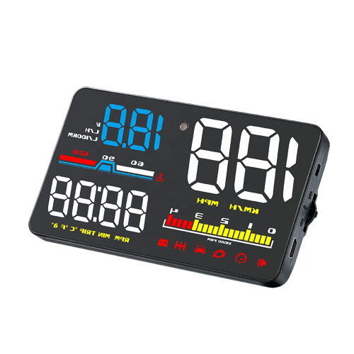 HeadUp Display Αυτοκινήτου RNCYN Οθόνη 5 ιντσών OBD2 HUD Ταχύμετρο