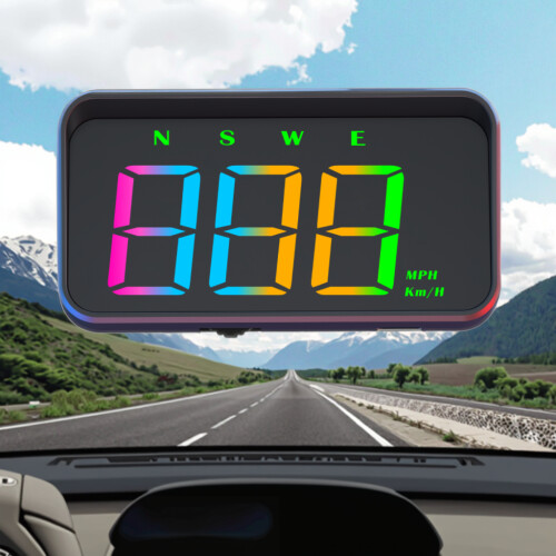 Car HeadUp Display RNCYN Πολύχρωμη ψηφιακή οθόνη Στροφόμετρο GPS