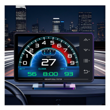 Ecrã Head-Up do Carro - RNCYN - Ecrã LCD 800x480 - Sistema Duplo OBD+GPS - Compatibilidade OBD2 e EU-OBD