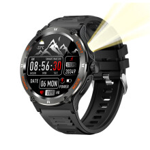 Montre intelligente d'extérieur - RNCYN - KT76 - Écran HD 1.53 pouces - Étanche IP68 - Appel BT - Tracker multisport