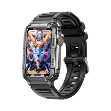 Bracelet de montre intelligente - RNCYN - KR88 - Assistant vocal AI - Appel BT - Suivi de fitness - Oxygène du sang