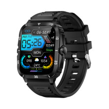 Montre intelligente étanche - RNCYN - KT71 - 1.96 pouces HD - IP68 - Bluetooth 5.3 - Android et IOS - Gel de silice