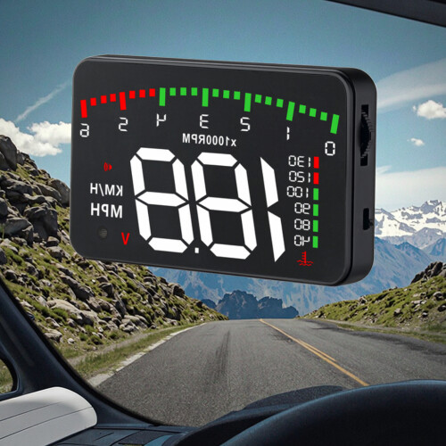 HeadUp Display αυτοκινήτου RNCYN Μοντέλο A900 Universal OBD2 Ταχύμετρο