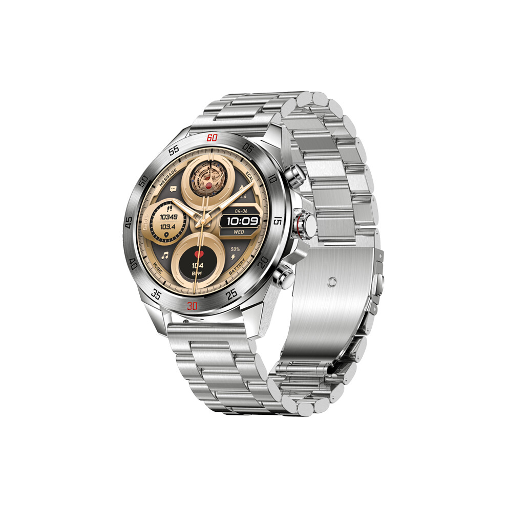 Amoled Smartwatch For Men - Rncyn - 1.43 Inches - Nx1 Pro - Alloy Case - Bt Call - Heart Rate 9106058546116