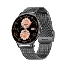 Montre intelligente AMOLED pour femmes - RNCYN - Écran rond 1.43 pouces - 466x466 HD - Acier/silicone