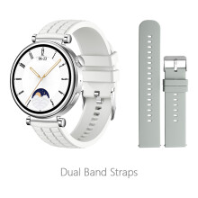 Montre intelligente pour femme - RNCYN - 1.27 pouces - Assistant vocal - Chargeur sans fil - Appel BT