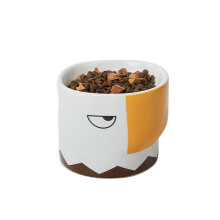 Pet Bowl Phoesky Ανυψωμένο Διπλό Λευκό 300ml 160x160x101 mm Κεραμικό