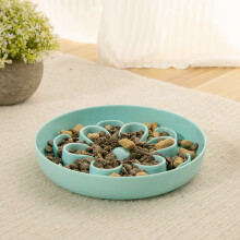 Slow Pet Feeder Phoesky Σχήμα Λουλουδιού Μπλε 200g 159x159x22 mm Μελαμίνη