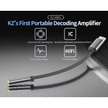 USB Type-C audio adaptér - RNCYN - AM01 - Hi-Fi DAC - Rýchle nabíjanie - 110  10mm - ABS + nylonový obal - výstup 3,5mm