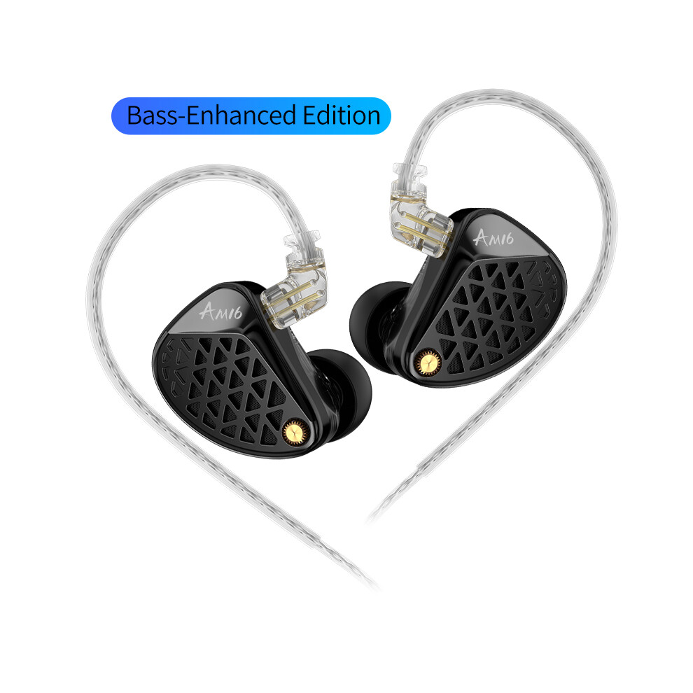 Hifi In-Ear Headphones - Rncyn - Am16 - Detachable Cable - 16 Drivers - Enhanced Bass - Wired - Ipx-3 9106058522806