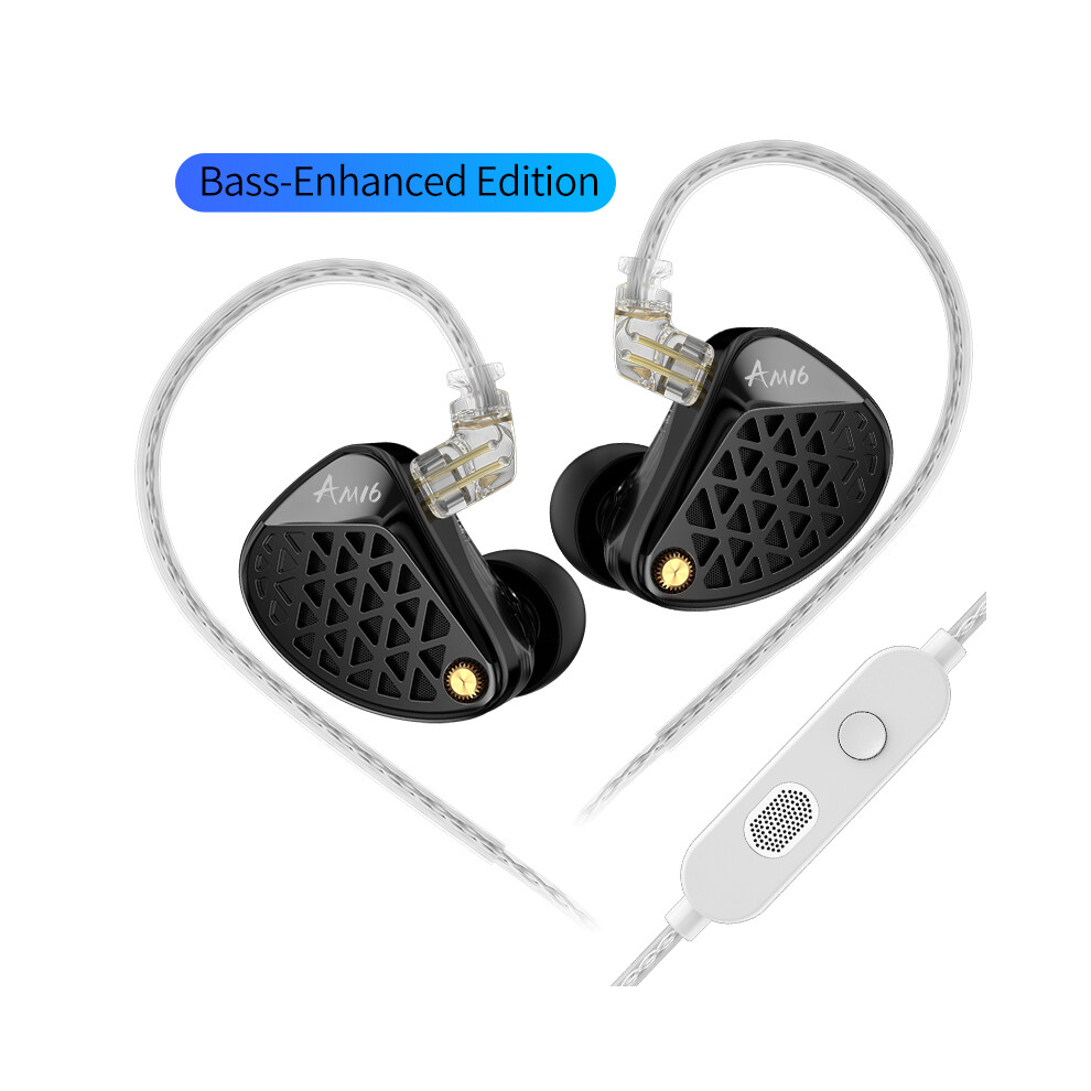 Hifi In-Ear Headphones - Rncyn - Am16 - Detachable Cable - 16 Drivers - Enhanced Bass - Wired - Ipx-3 9106058522790