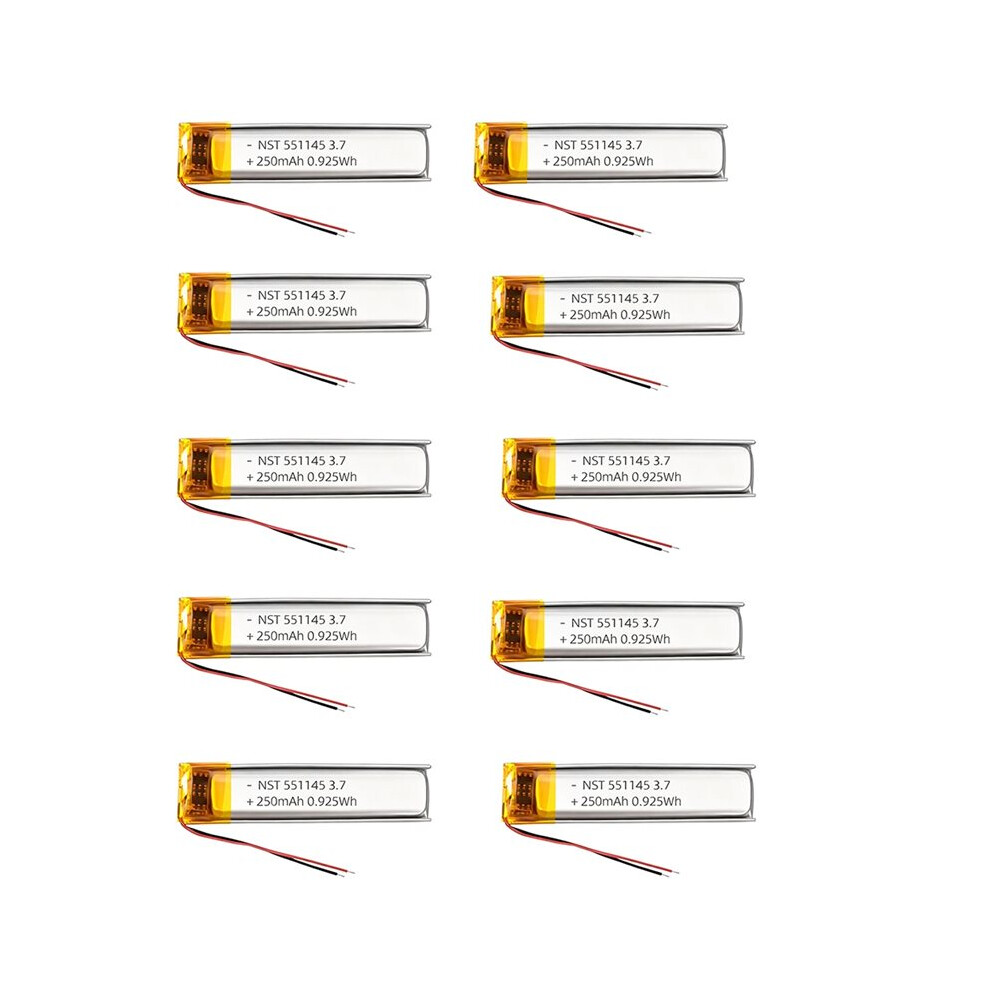 Photos - Battery 10PCS 3.7V 551145 250mAh Polymer Lithium  for TWS Wireless Earphone I7 I8 I9 I10