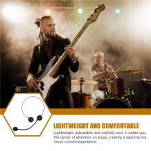 6PCS Cosplay Headphones Accessories Fake Microphone Headphones for Rock Star Singer Decor for Halloween Party Props