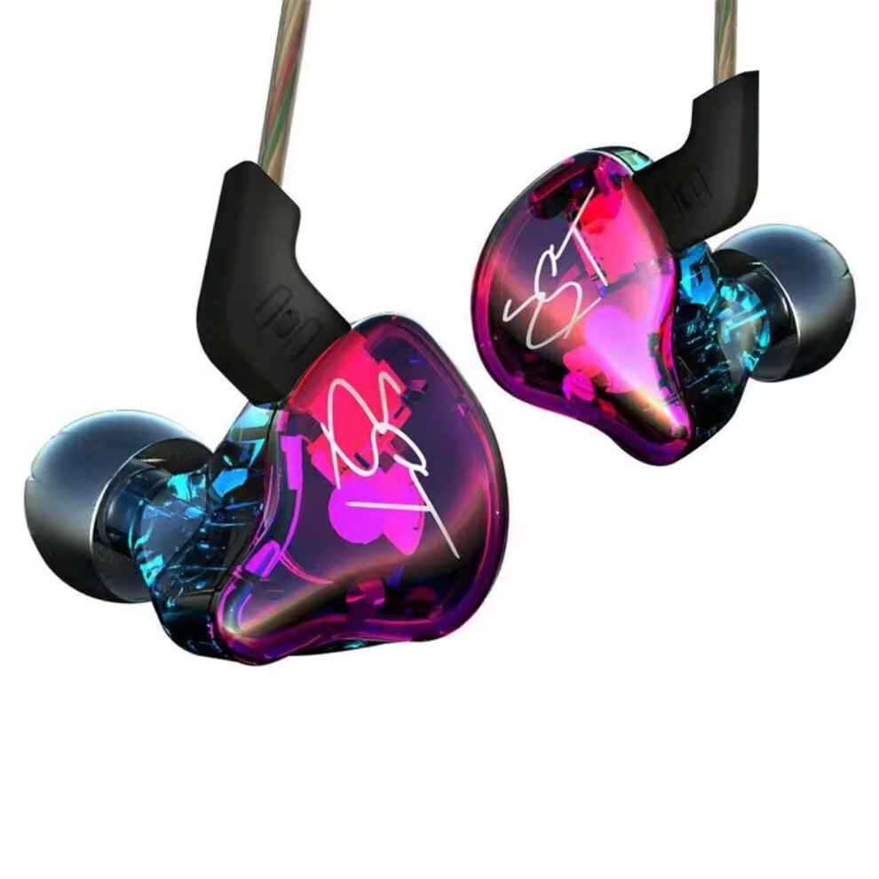 Hybrid In-Ear Headphones - Rncyn - Zst 1Ba 1D - Hifi - Bass - Sport - Colorful/ - Noise Cancelling Black 9106058522998