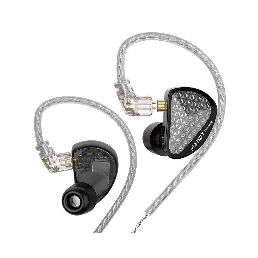 Hifi In-Ear Headphones - Rncyn - As16 Pro X - 16 Balanced Frames - Ios/Android - Metal Black 9106058522875