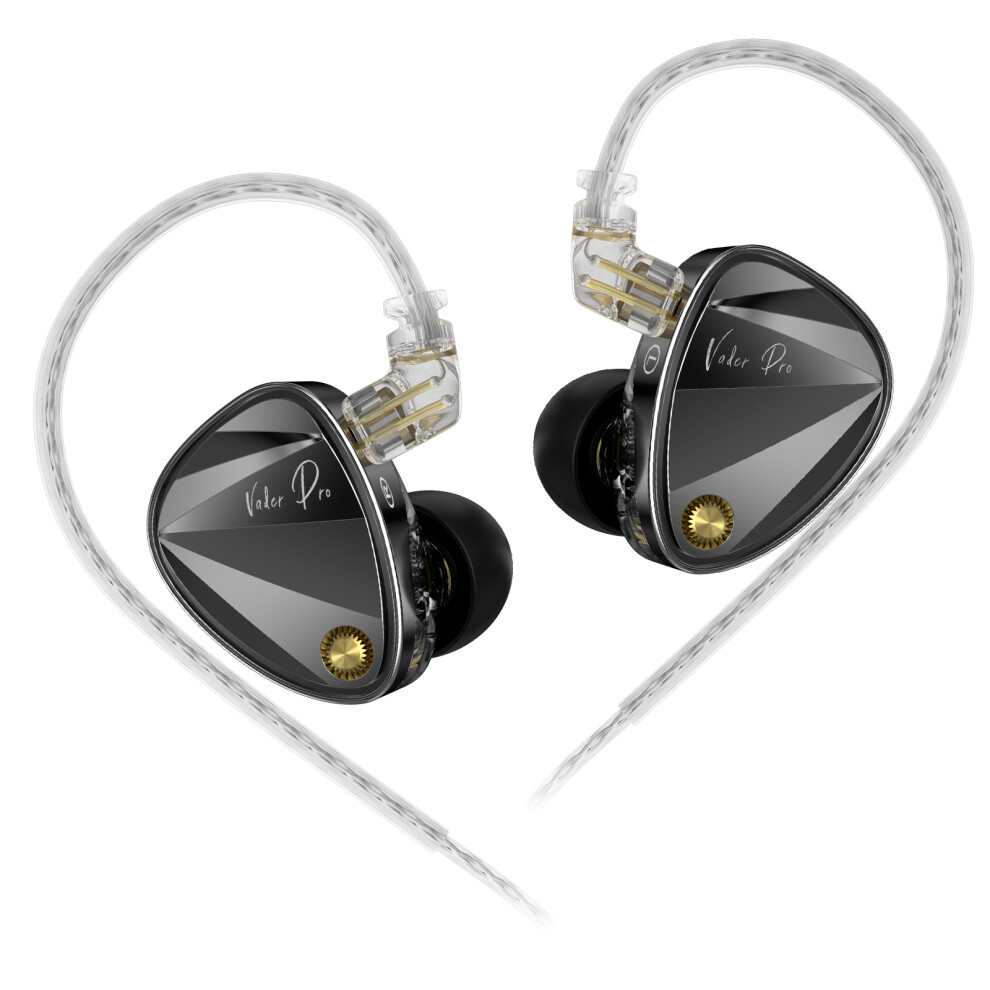 High Resolution In-Ear Headphones - Rncyn - Vader - 1.25M 5Cm - 3.5Mm - L Curved - 20-40000Hz Black/Gold 9106058524008