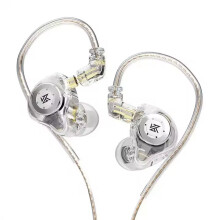 Wired In-Ear Headphones - RNCYN - Hifi Bass - Pro AK6 - Transparent/Black/Cyan - 1.25 m  5 cm