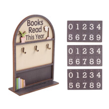 Books Read This Year Counter Valentines Day Gifts for Women Readers, Personalized Book Counter Tracker Bookshelf Decor