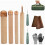 9 Pcs Knapping Tools, Knapping Kit for Pros and Beginners, Crafting Obsidian Stone and Crystal 1