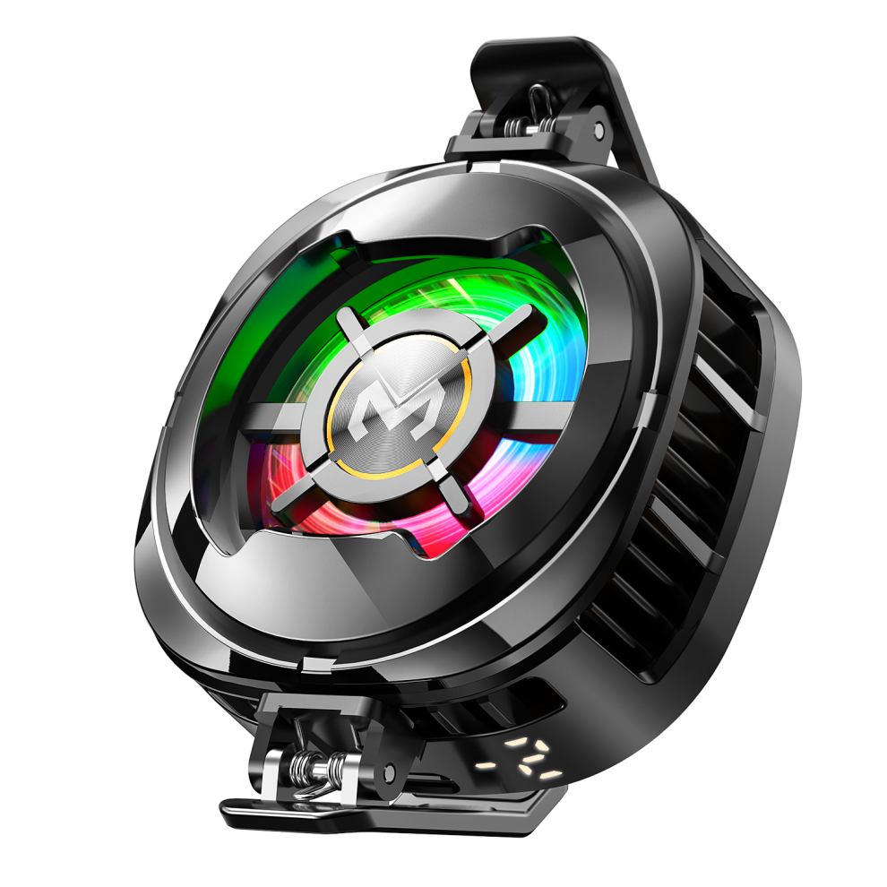 Mobile Phone Cooler - Rncyn - Cx06-Digital - Led Temperature Display - Rgb - Magnetic Clip Light 9106058695678