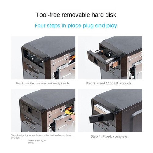 5X 1106SS 3.5 Polegadas Hot Swap Mobile Rack CD-ROM 3.5 Polegadas HD  Interno Adaptador SSD