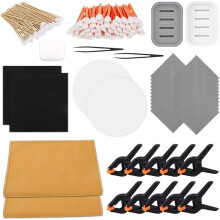 210pcs Card Cleaning Kit, TCG Card Grading Care Flattening Repairing Tool Cleaner Tool Accessories for Collector Gift