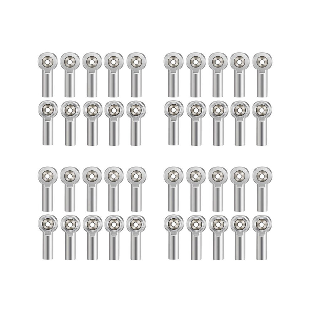 40Pcs M4 Metal Tie Push Link Rod End Joint Holderfor 1/10 Rc Truck Buggy Crawler Car 4712663302082