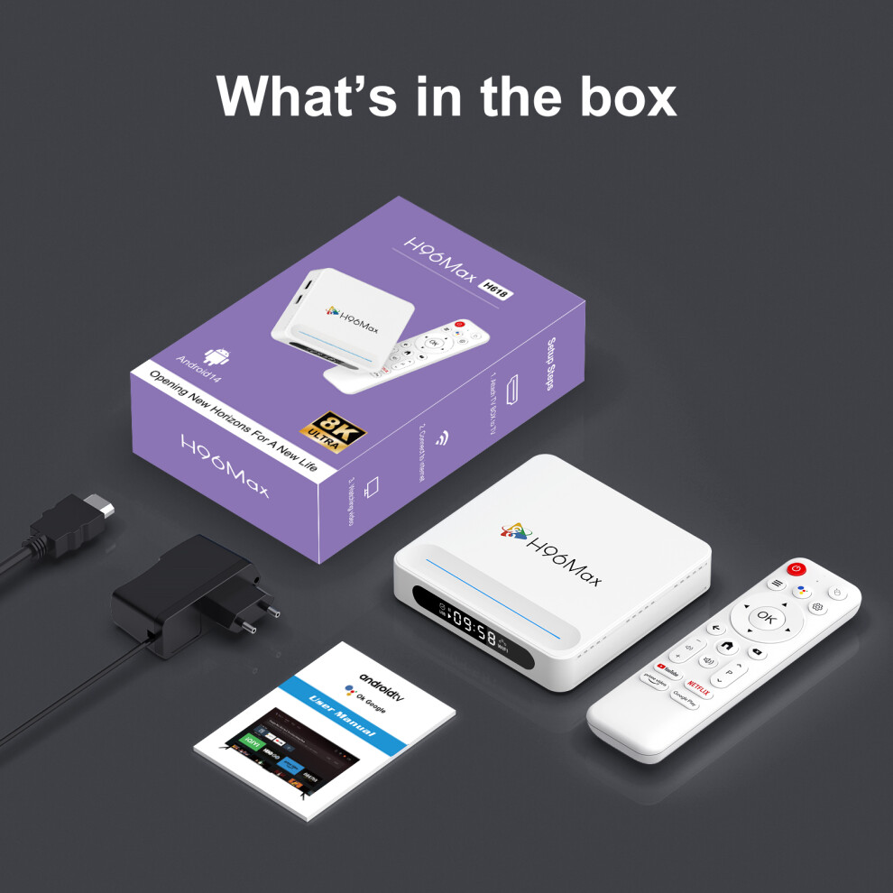 Android 8K Tv Box - Rncyn - Android 14 - Quad-Core H618 - Mali-G31 Mp2 - Wifi 6 - Bluetooth - 16Gb Rom - 2 Gb Ram 9486689674229