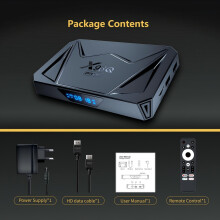Android TV Box 8K - RNCYN - Android 14 - 8K - Wi-Fi 6 - Voice Remote - 4 GB RAM - 32 GB ROM - Kahdeksanydin