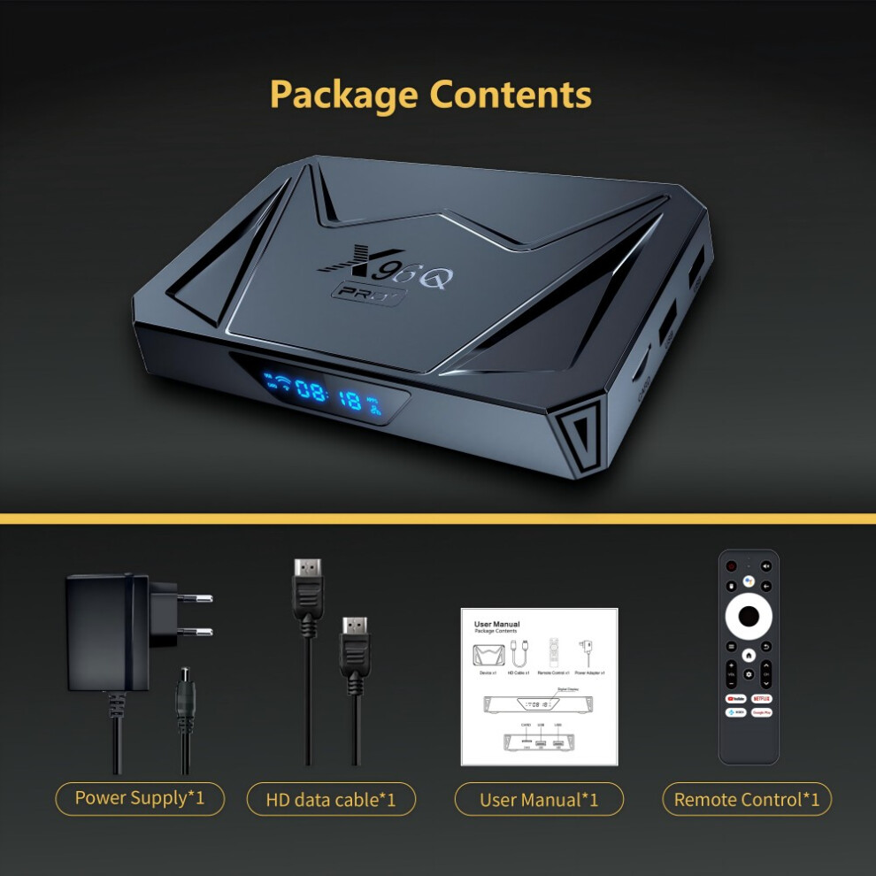 8K Android Tv Box - Rncyn - Allwinner H728 - Android 14.0 - 8K Video Decoding - 2 Gb Ram - 16 Gb Rom - Wifi 6 9486689675073