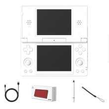 Anbernic RG Retro Video Game Console 4 Inch IPS Dual Touch Screen 3+32G Android 14 Flip Game Player Gift White