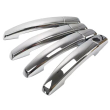 Para Meriva B 2009-2016 para Embellecedor Cromado Brillante para Manija de Puerta de Coche Pegatinas Estilo Plata