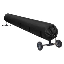 Pool Solar Reel Cover with Adjustable Strap, Waterproof Heavy Duty Solar Blanket Protective Cover for Above Ground